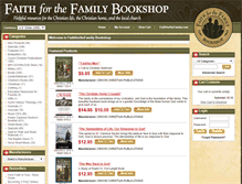 Tablet Screenshot of bookshop.faithforthefamily.com
