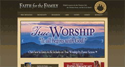 Desktop Screenshot of faithforthefamily.com