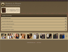 Tablet Screenshot of faithforthefamily.com